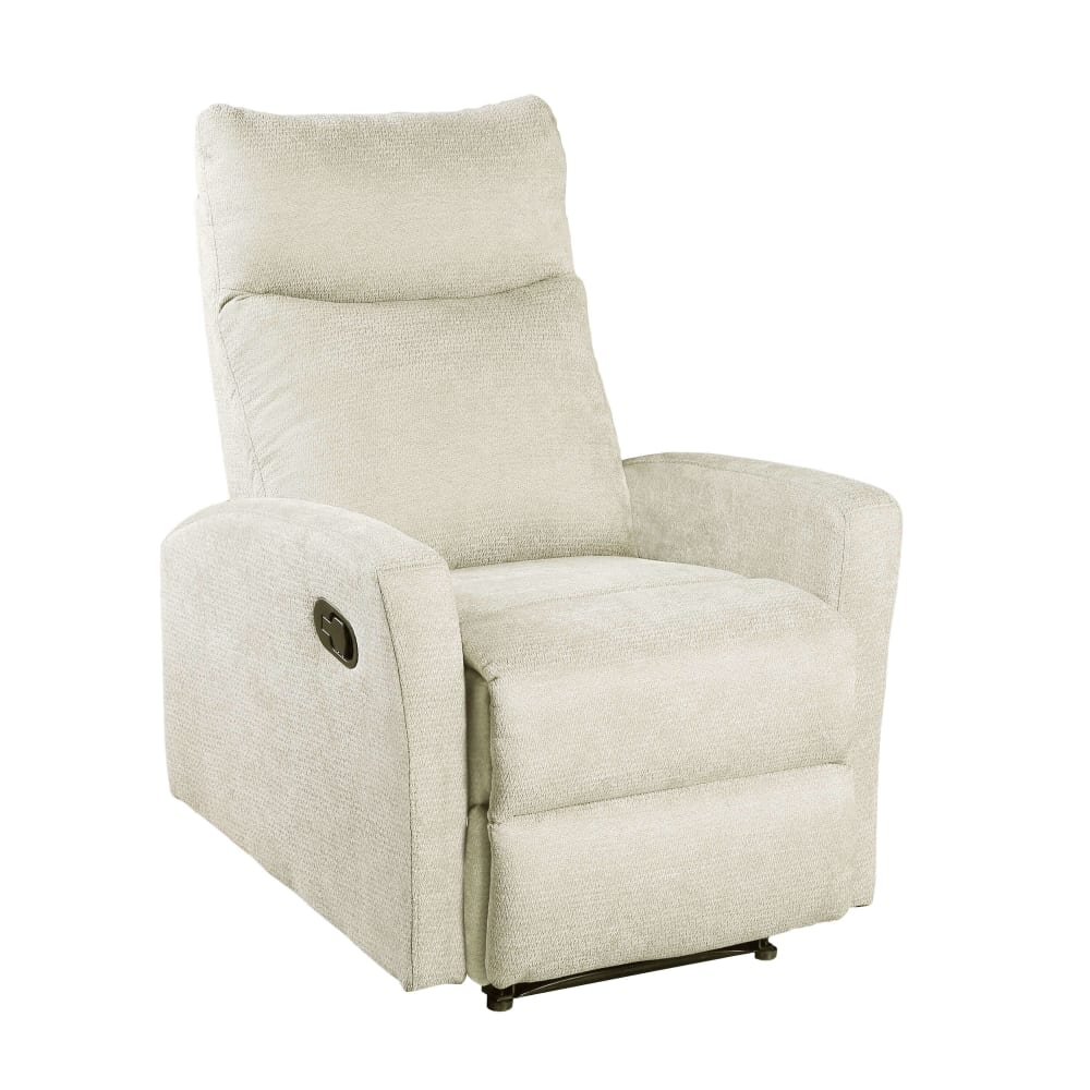 Fauteuil relax manuel  1 place tissu beige