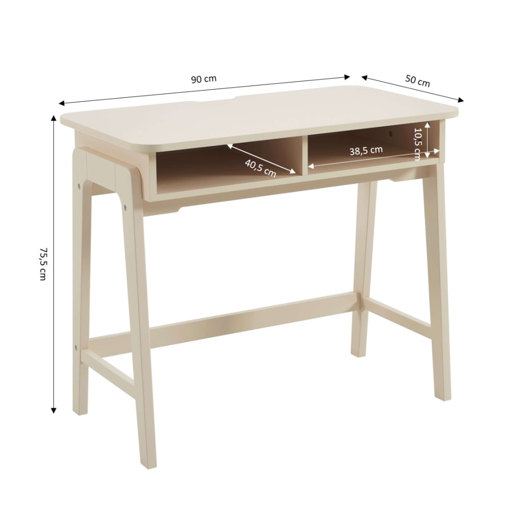 Bureau enfant  beige 90cm (Baita) - Image 2