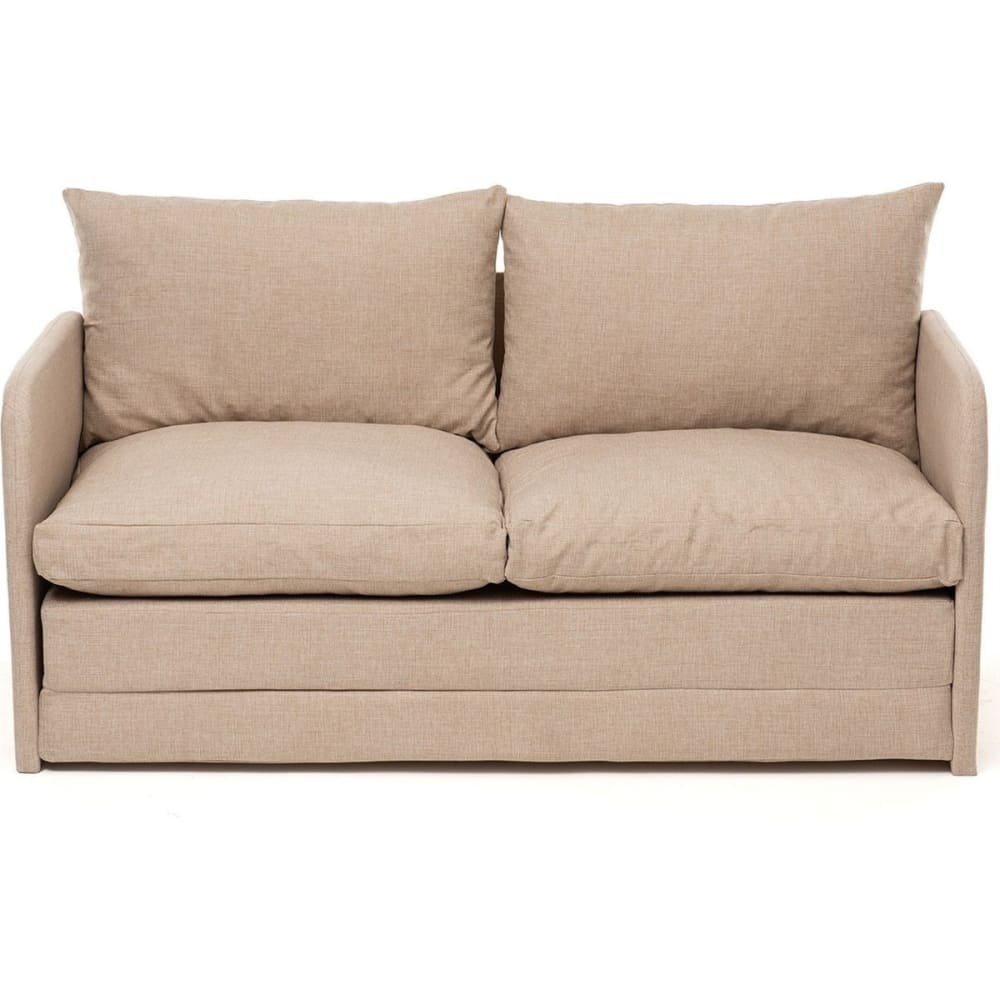 Canapé convertible 2,5 places en lin beige