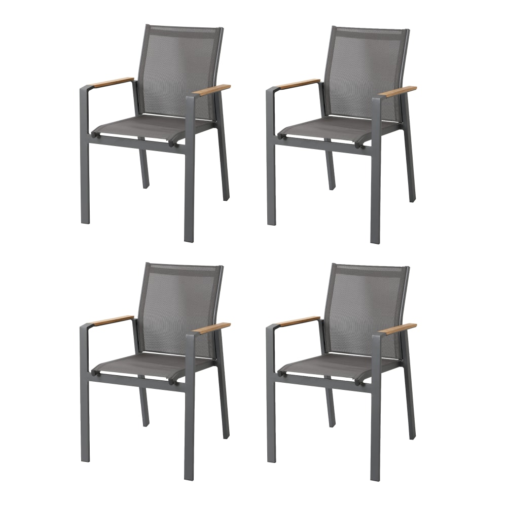 4 chaises de jardin, - aux