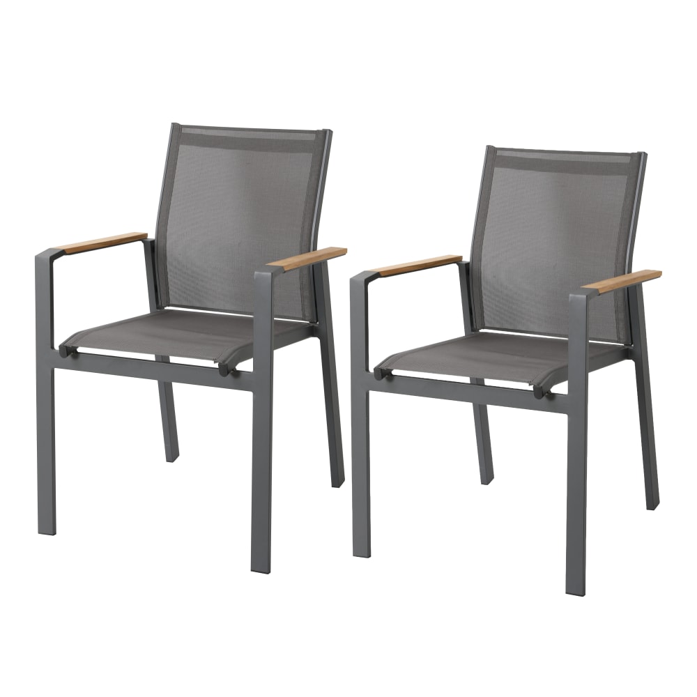 2 chaises de jardin, - aux