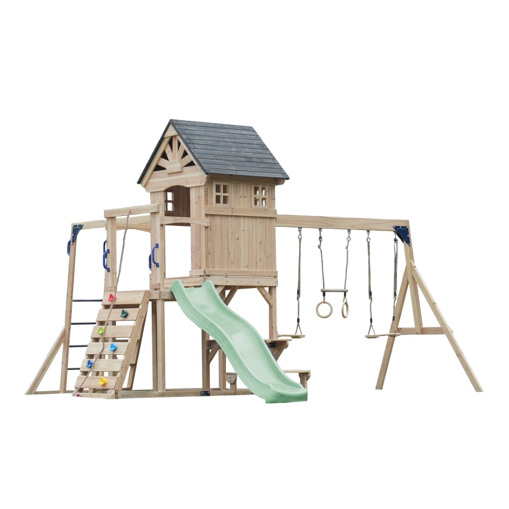 Aire de jeux en bois