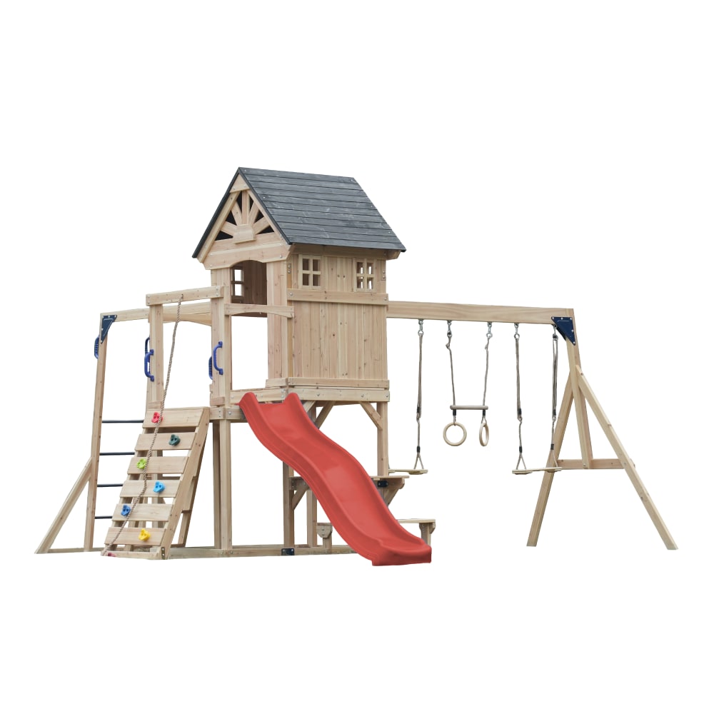 Aire de jeux en bois