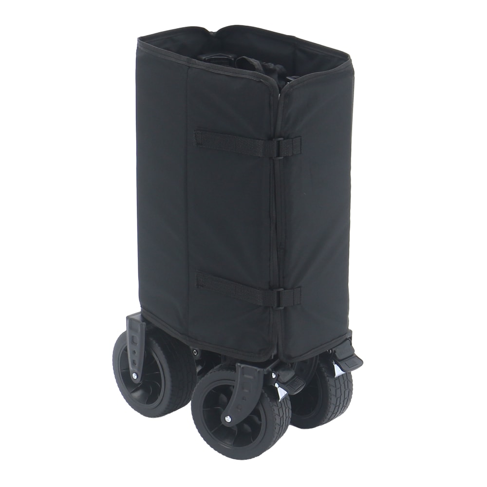 Faltbarer Bollerwagen in Schwarz - 115 x 58 x 99 cm - Maisons Du