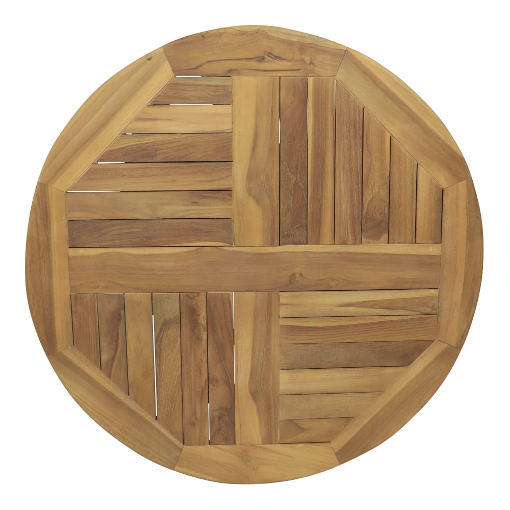 bandeja giratoria de servicio madera de teca o 60 cm
