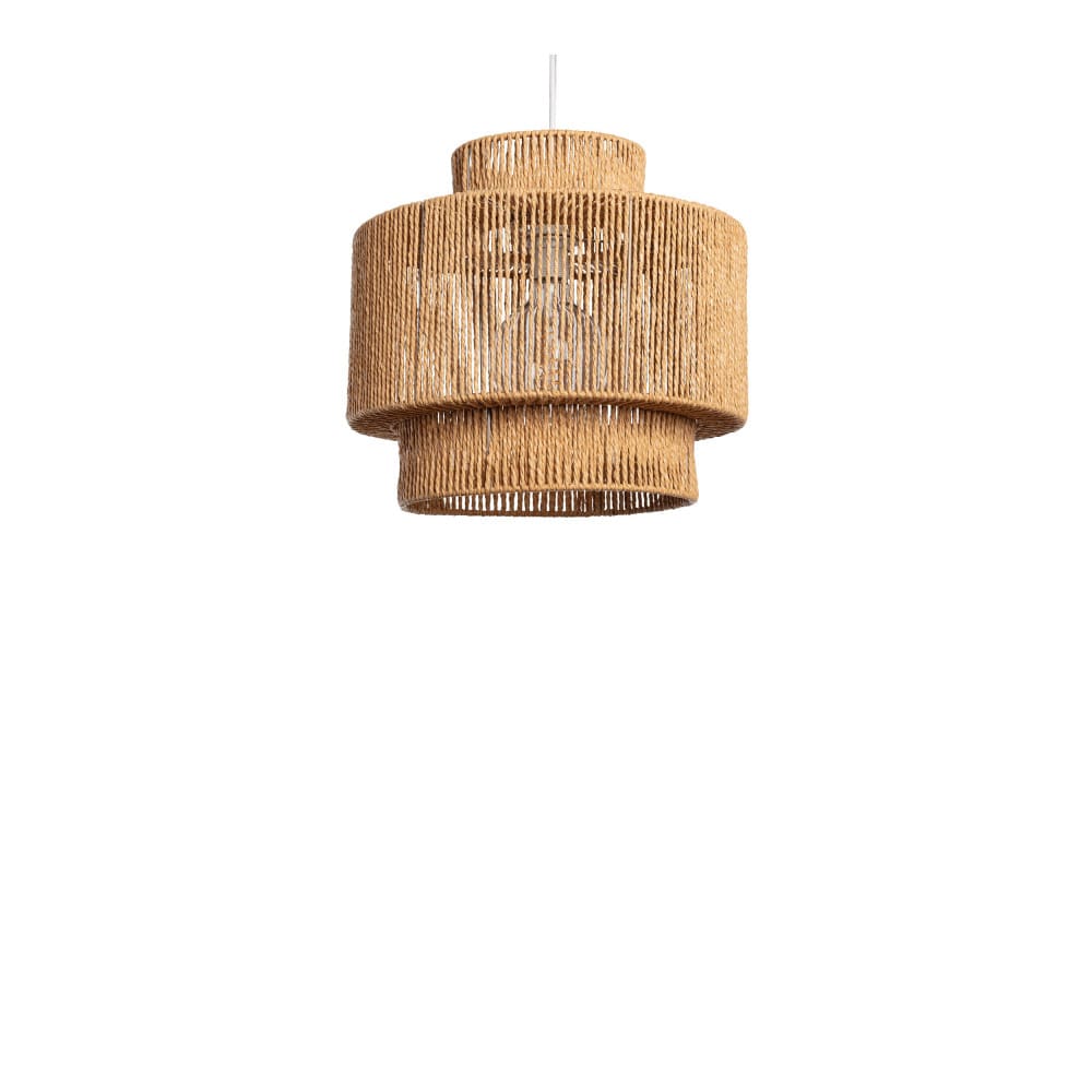 Suspension ronde en papier ø40cm - bois clair