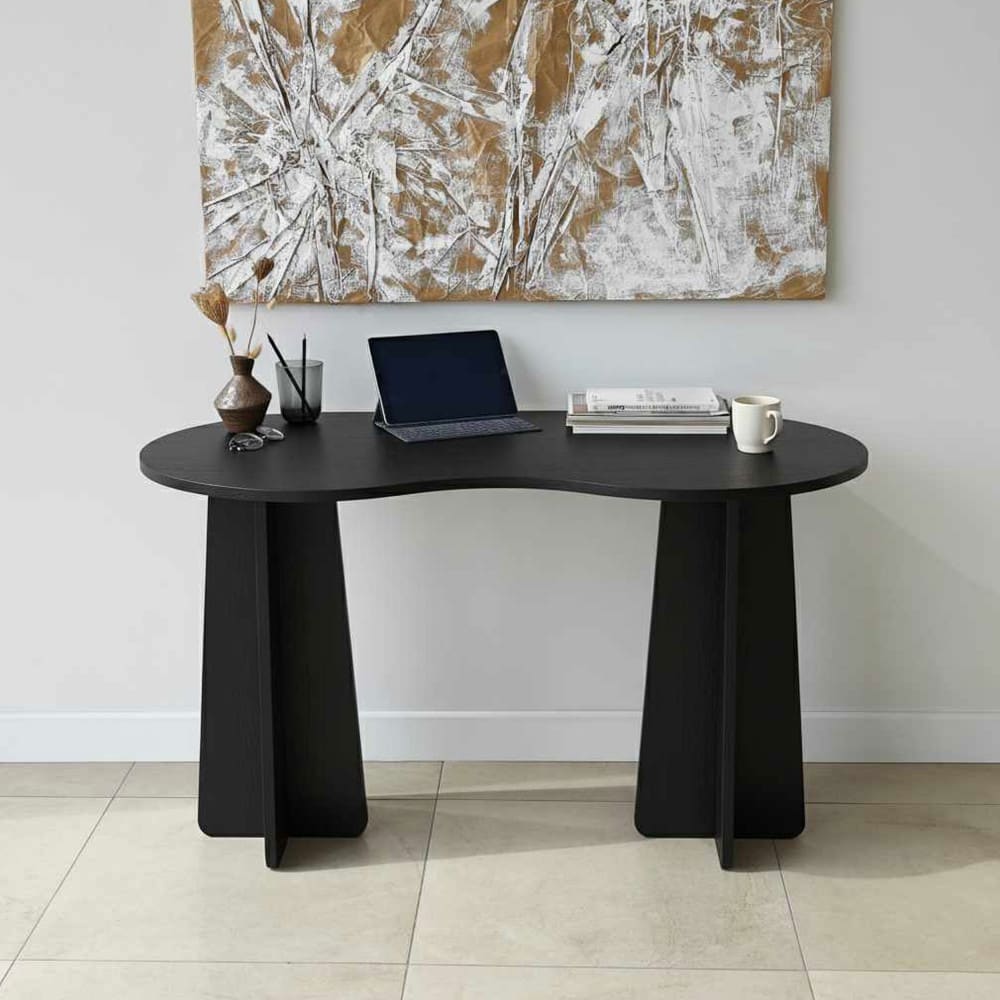 Bureau en bois l120cm - noir