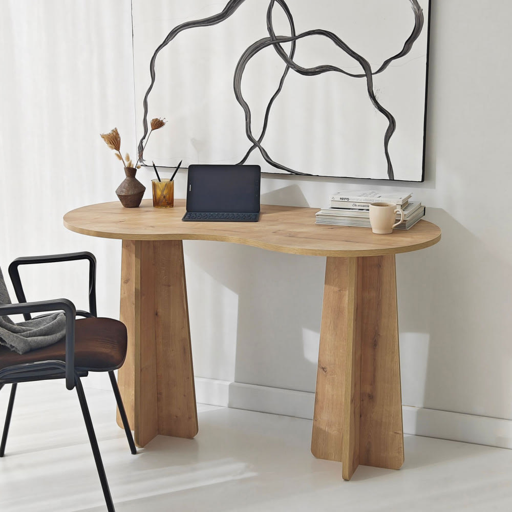 Bureau en bois L120cm - Bois clair