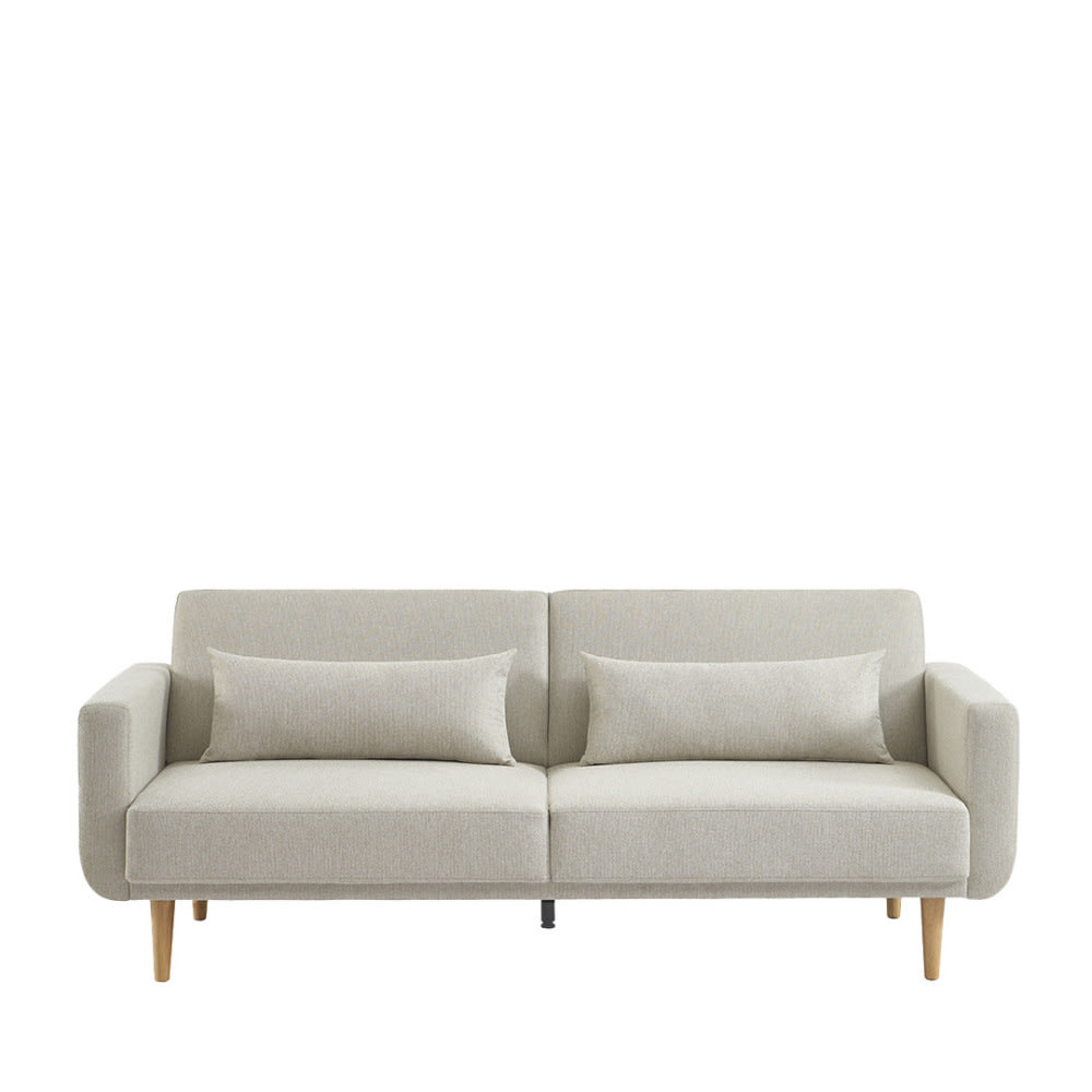Canapé convertible 3 places en tissu - Beige