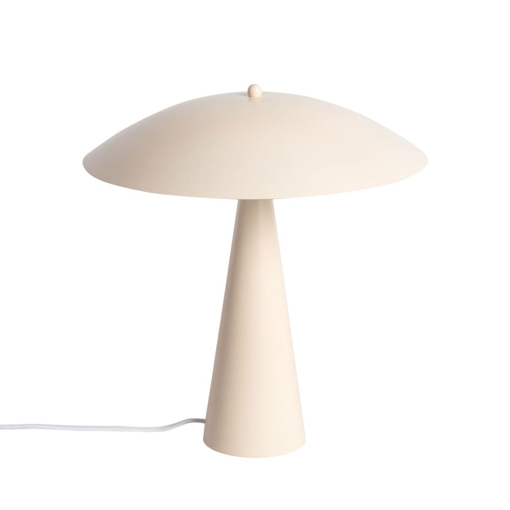 Lampe à poser en métal - écru
