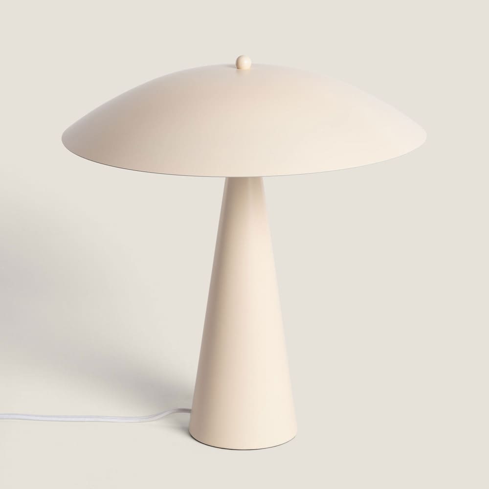 Lampe à poser en métal - écru — vue 4