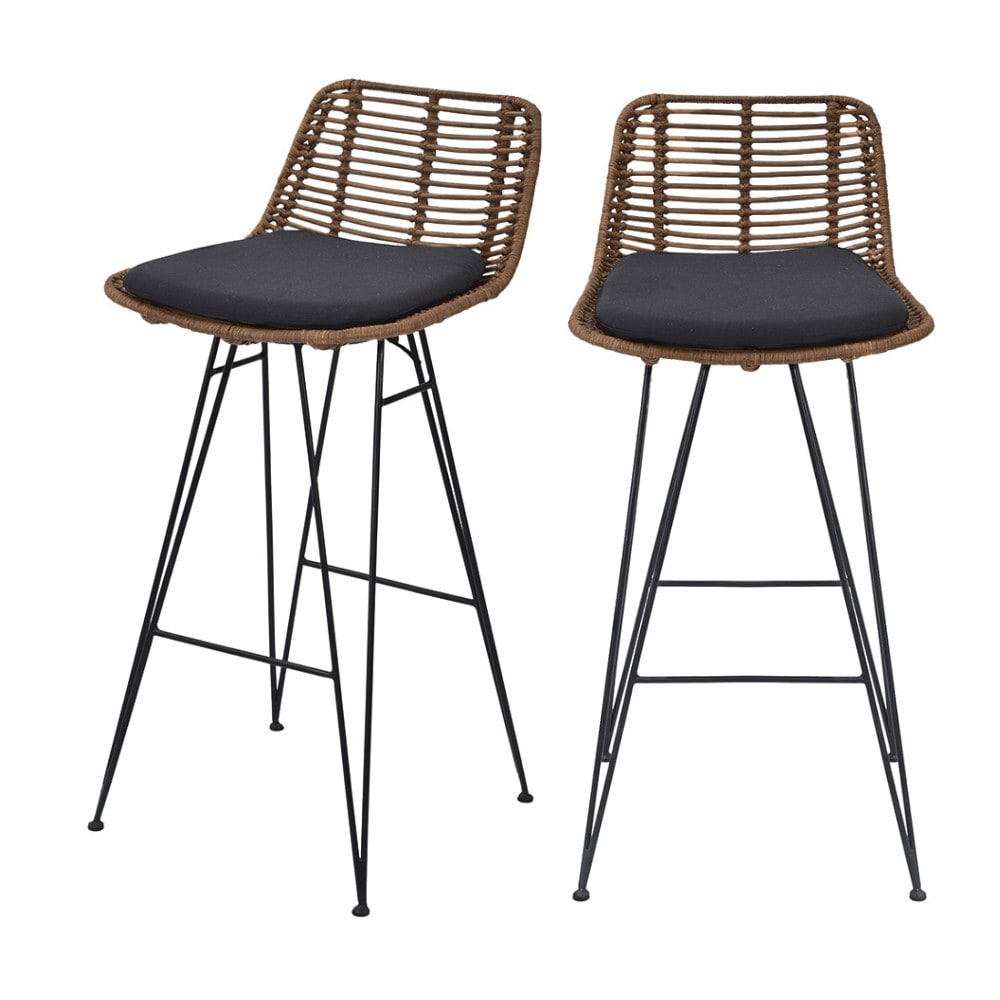 Lot 2 chaises bar