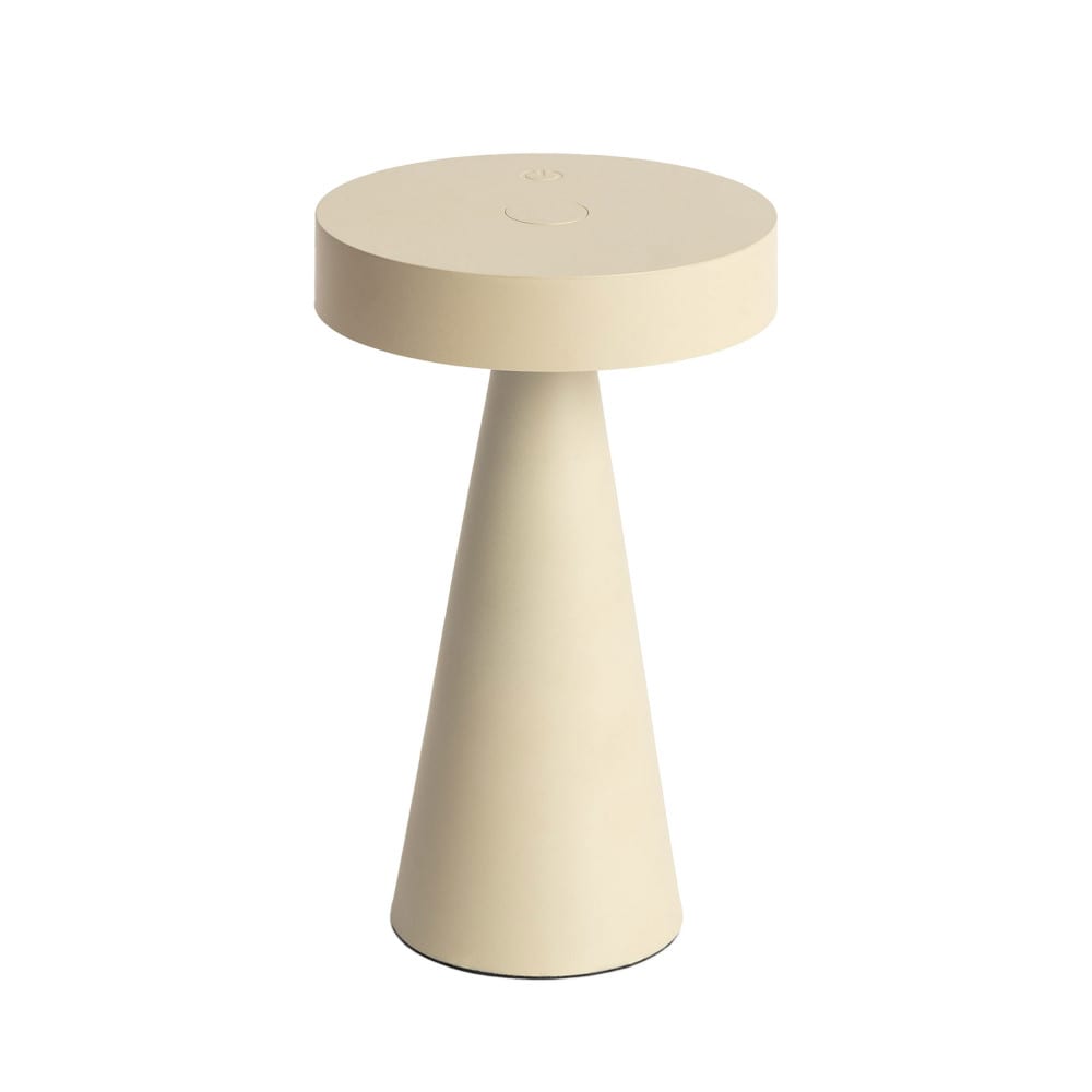Lampe à poser led sans fil rechargeable - beige