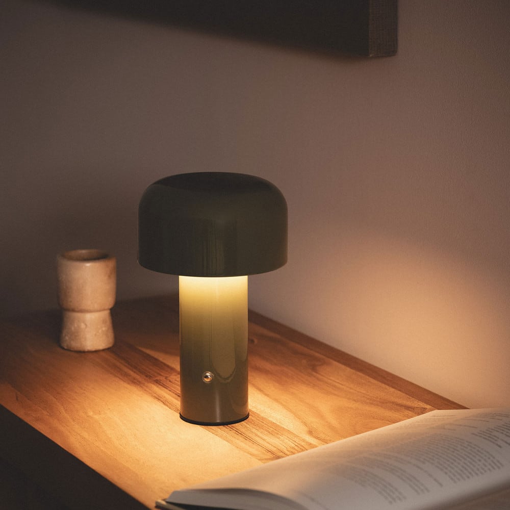 Lampe à poser led sans fil rechargeable - vert — vue 3