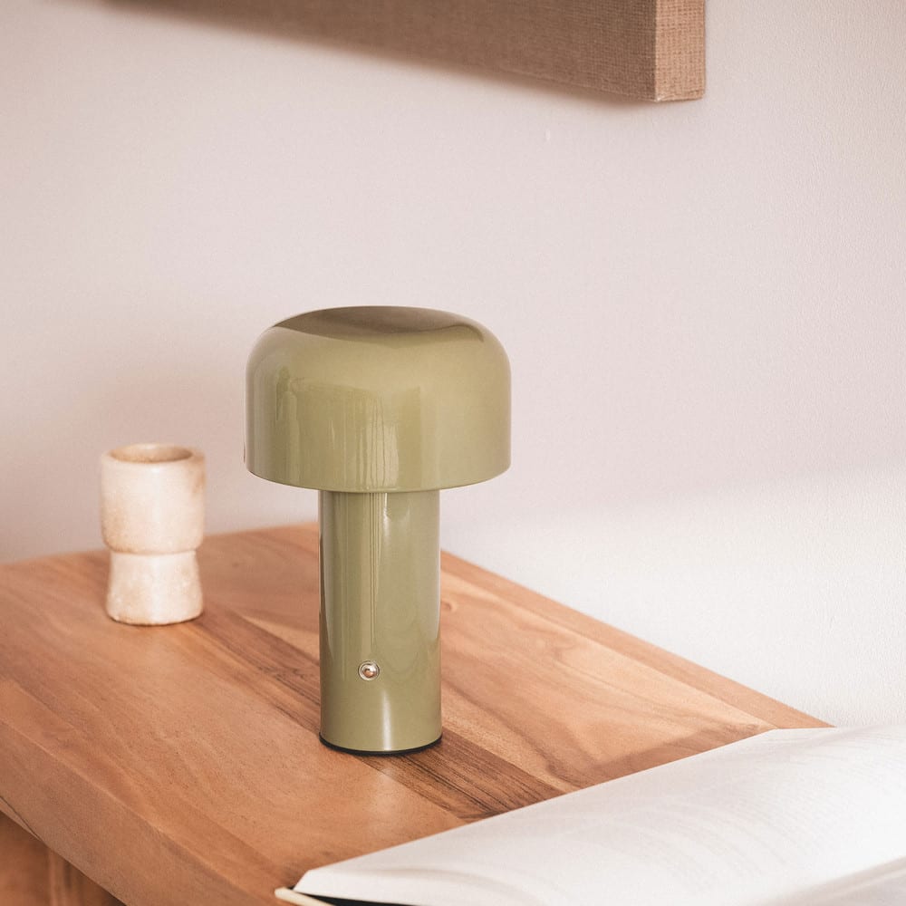 Lampe à poser led sans fil rechargeable - vert — vue 4
