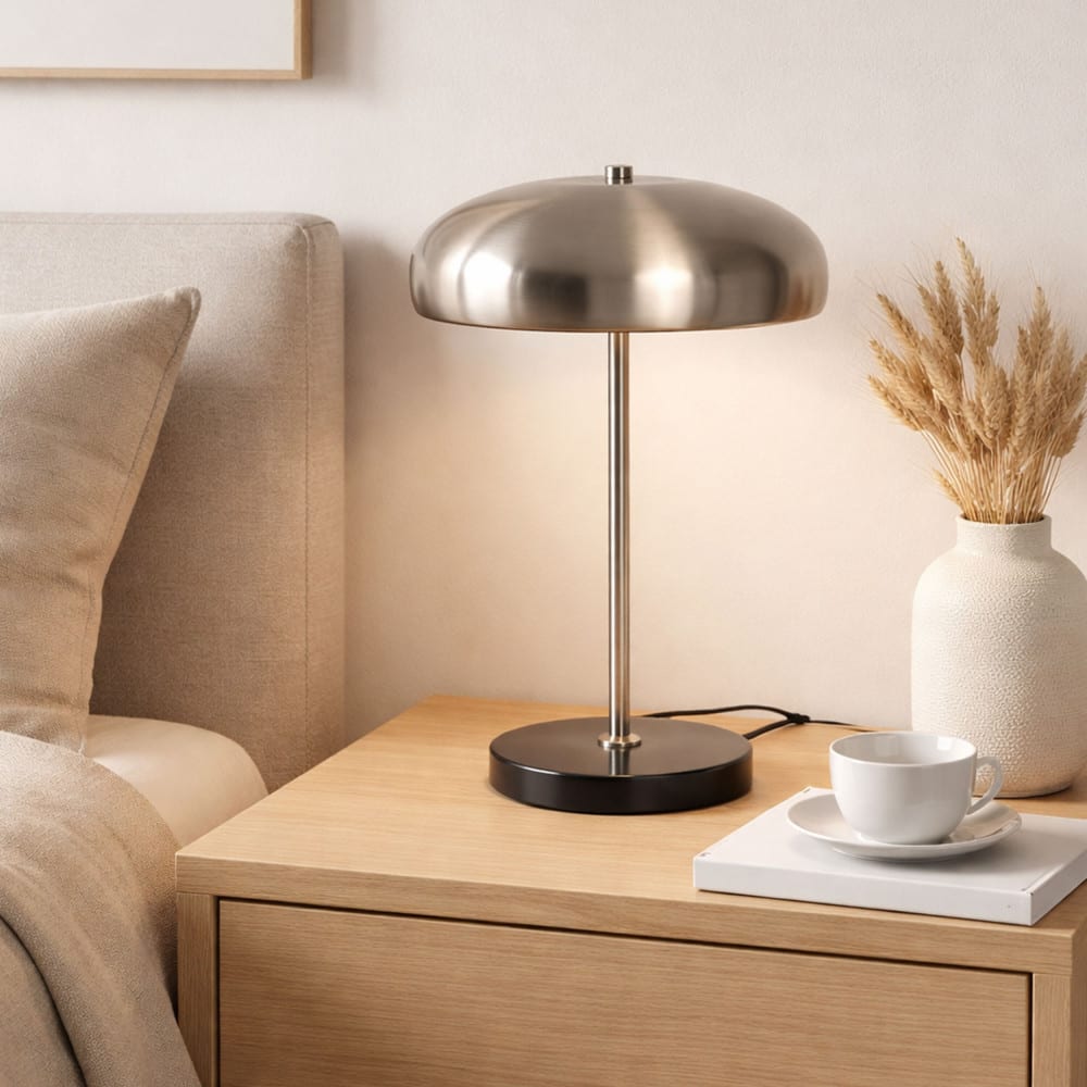 Lampe à poser champignon - chrome — vue 4