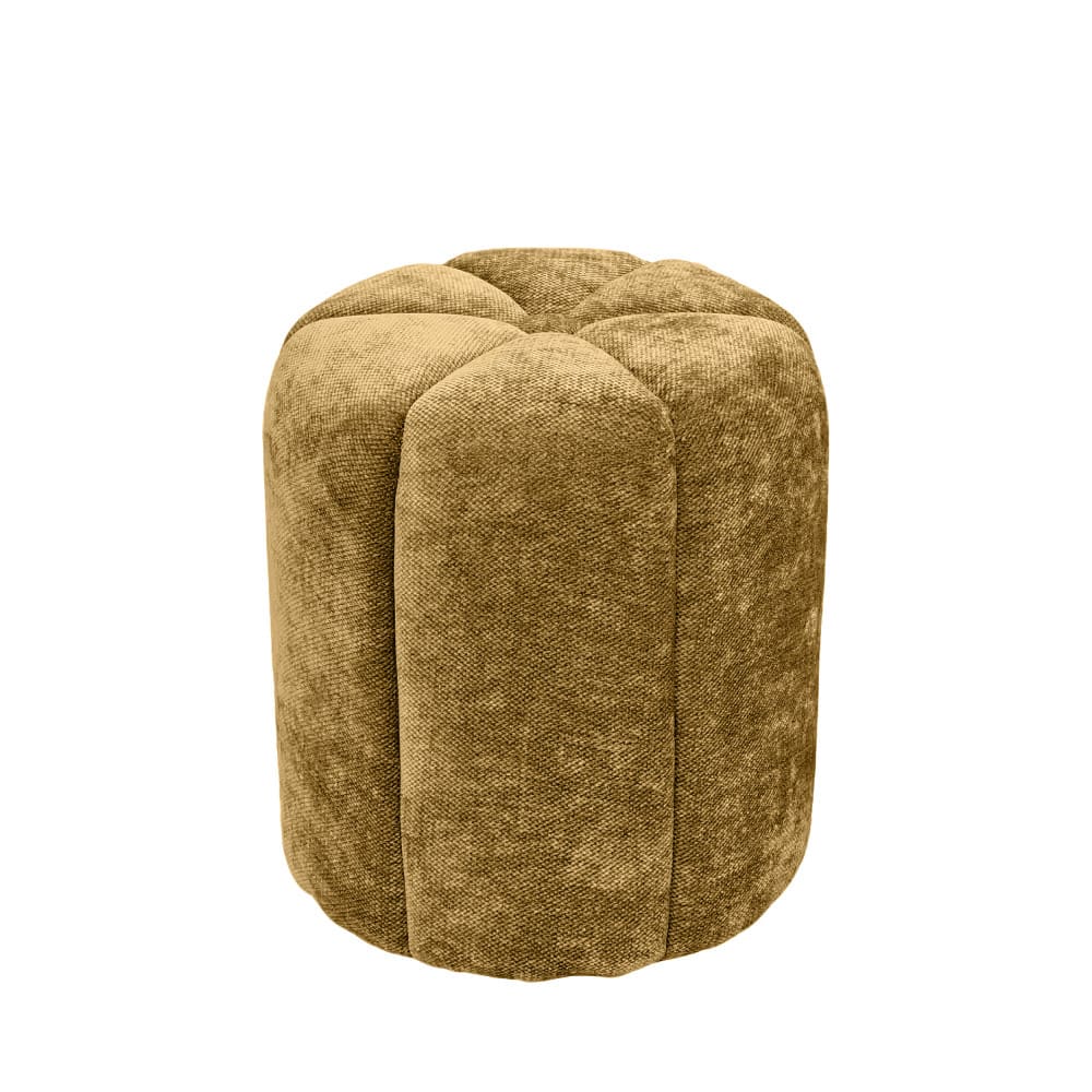 Pouf rond en tissu ø38cm - bronze Pouf rond en tissu ø38cm - bronze