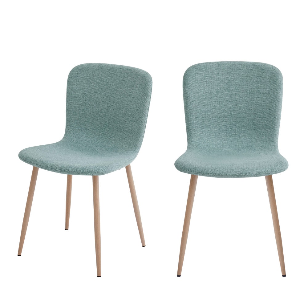 Lot de 2 chaises en tissu