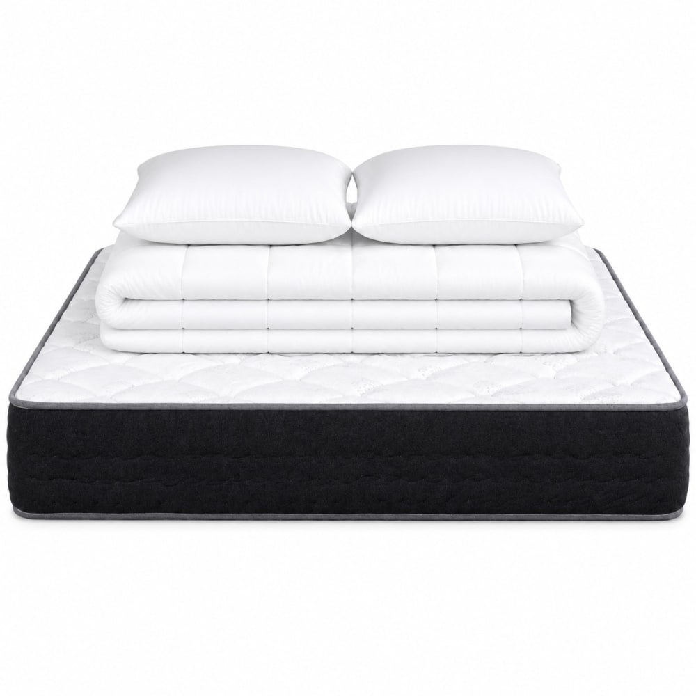 Matelas  ressorts ensachés  180x200 cm avec oreillers + couette