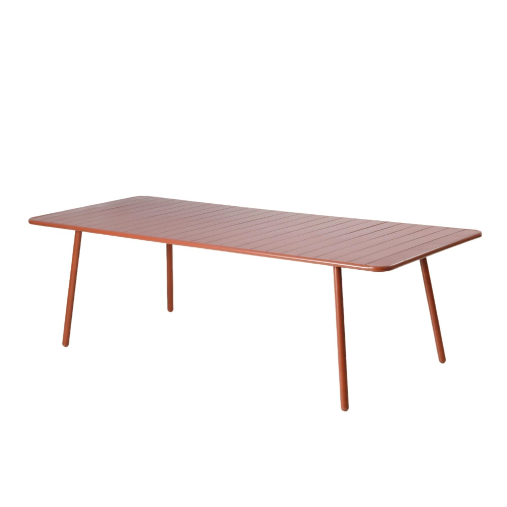 Table de jardin 10/12 places 234cm terracotta Table de jardin 10/12 places 234cm terracotta