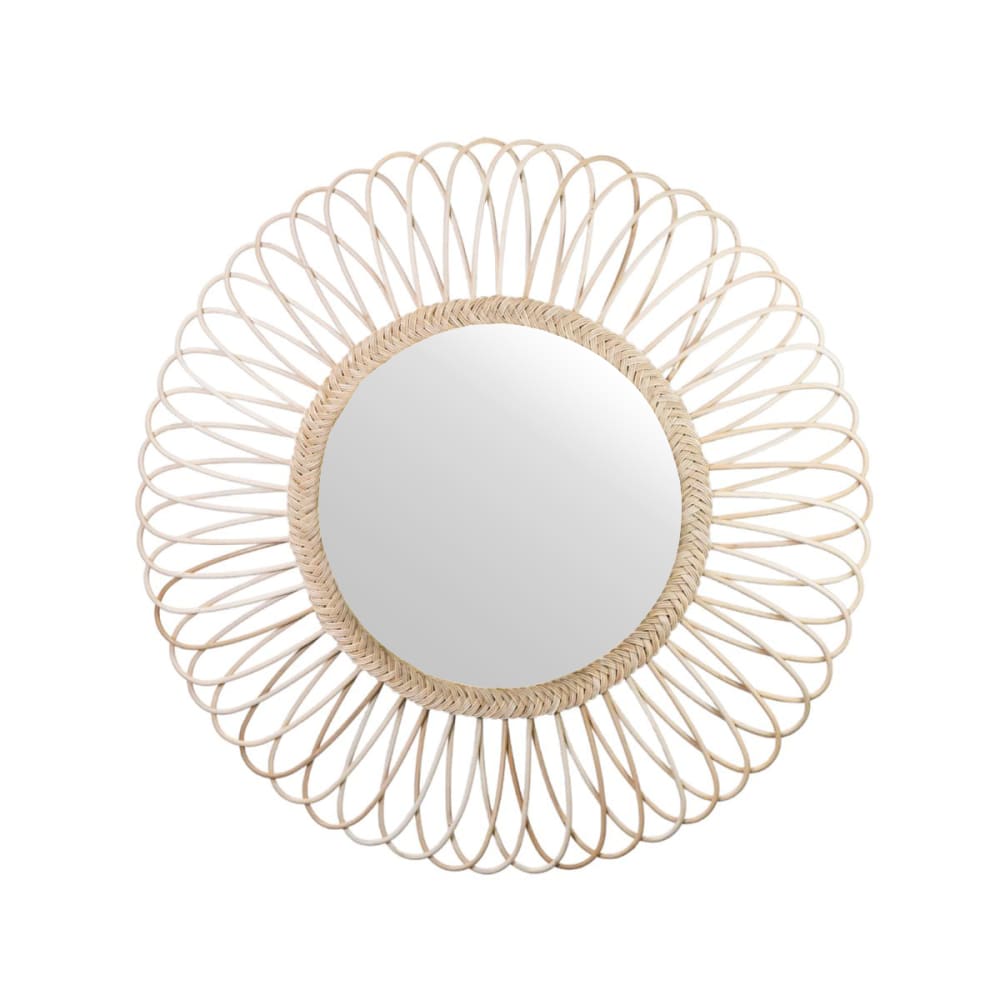 Miroir en rotin D100 Taille XL