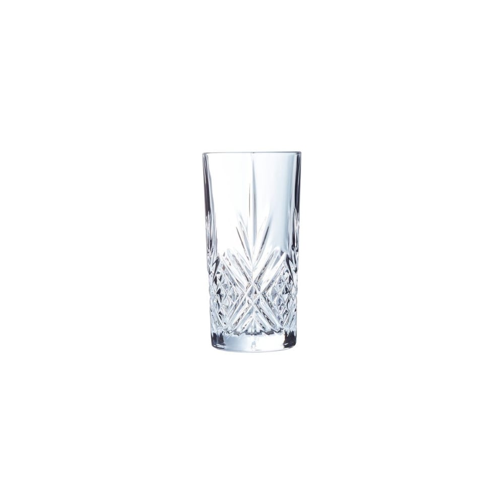 Lot de 6 - gobelet forme haute en verre haute transparence, 28 cl