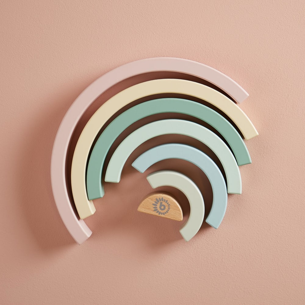 Regenbogen Holzbausteine in Pastellfarben - Maisons Du Monde