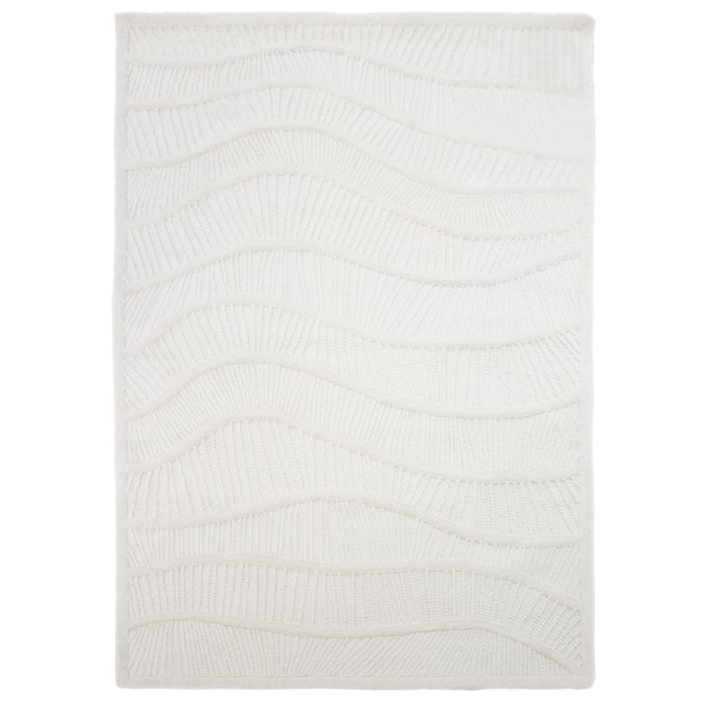 Tapis en laine blanche
