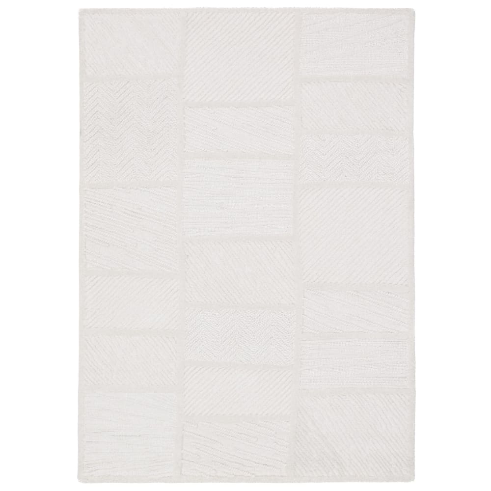 Tapis en laine blanche