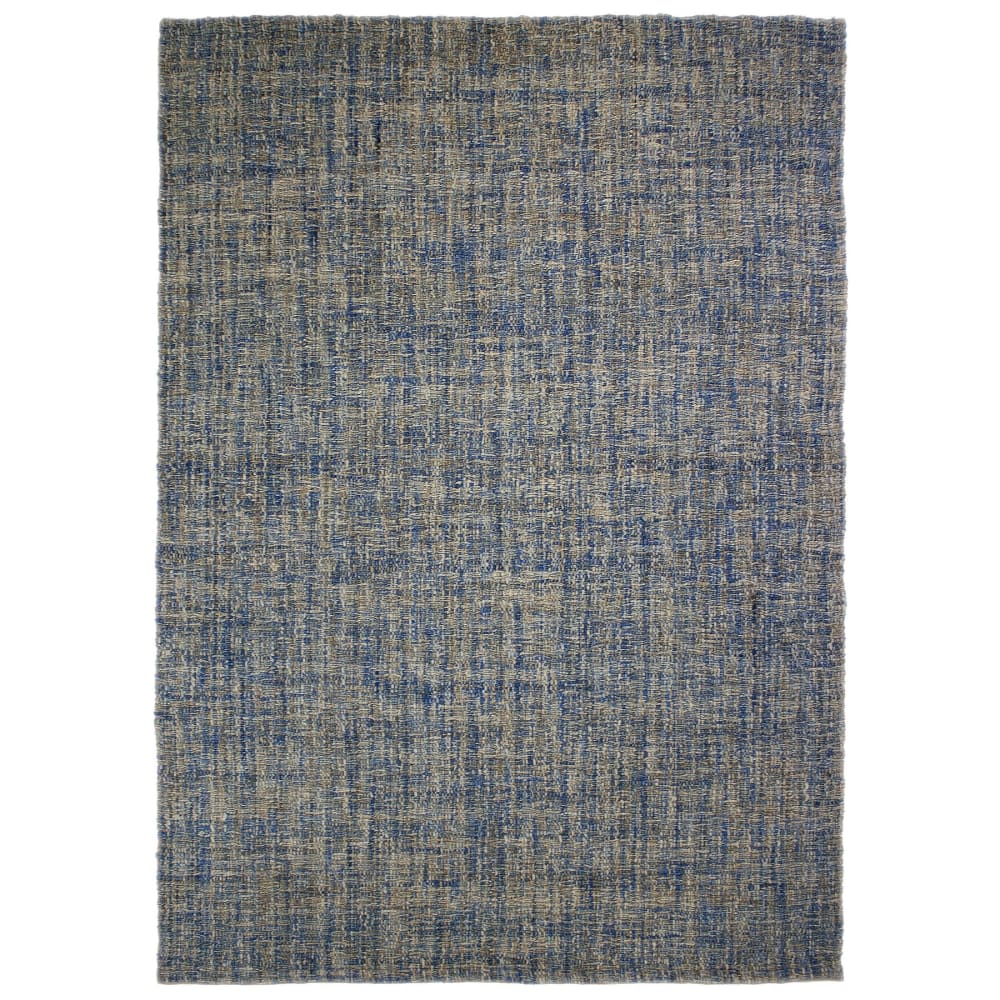 Tapis en laine bleue