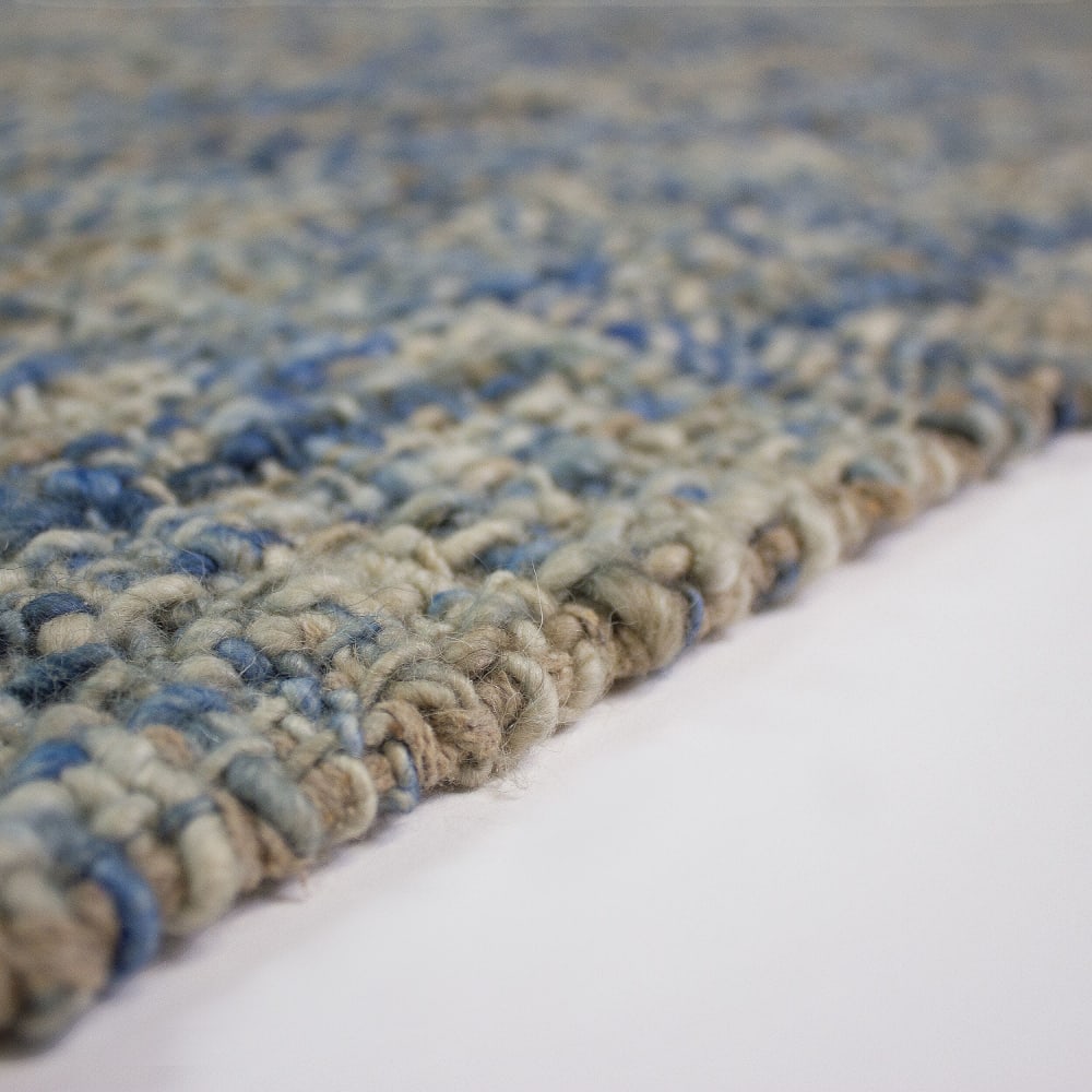 Tapis en laine bleue 120x170cm — vue 4
