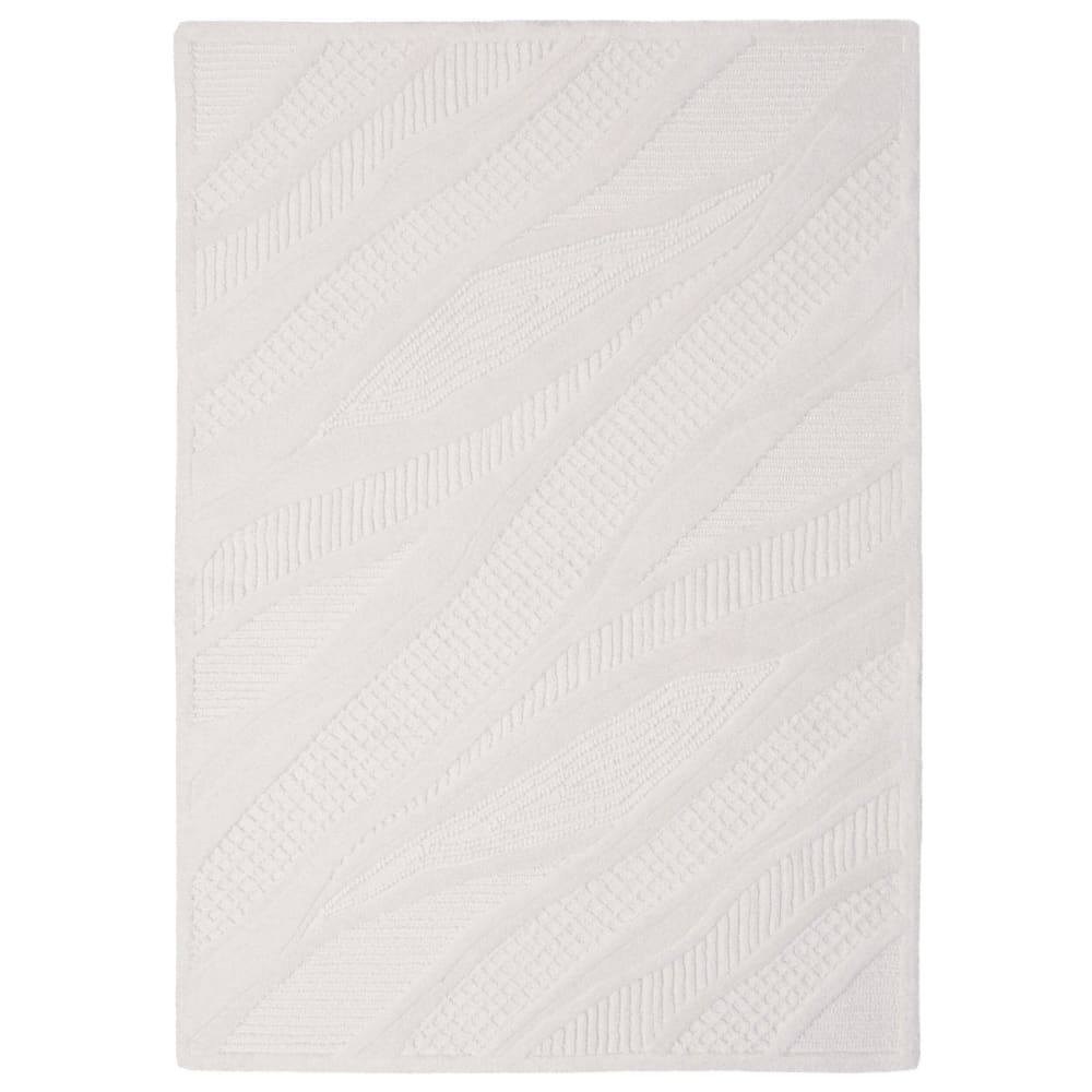 Tapis en laine blanche