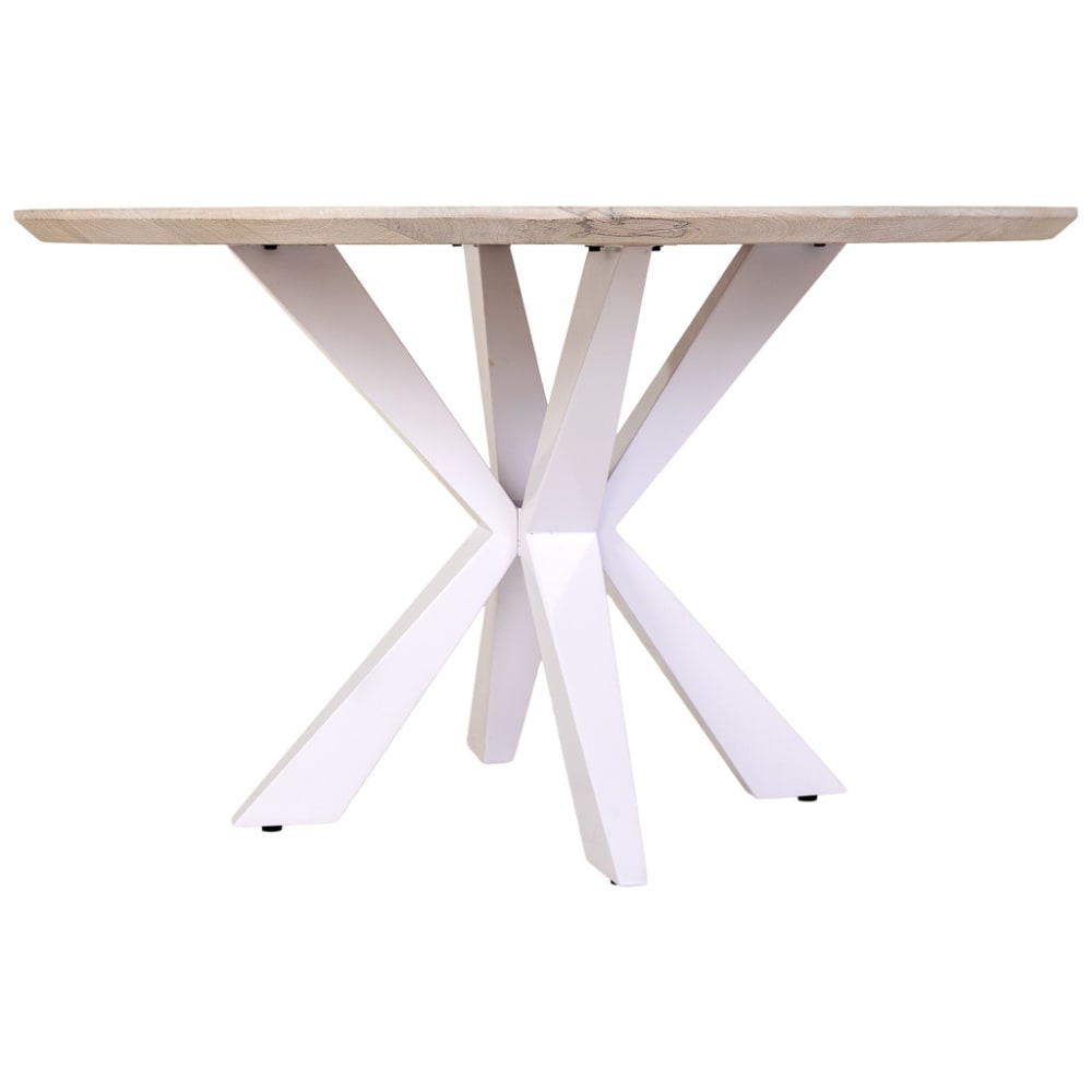 Esstisch aus Holz, 130x130x77 cm (H), Weißer - Maisons Du Monde