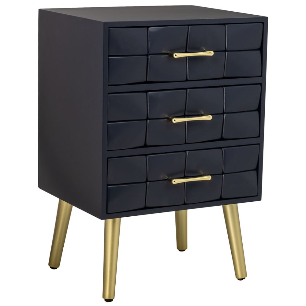 Wanderlust deco Nachttisch aus Holz schwarz 44x35x65h cm style modern - Holz