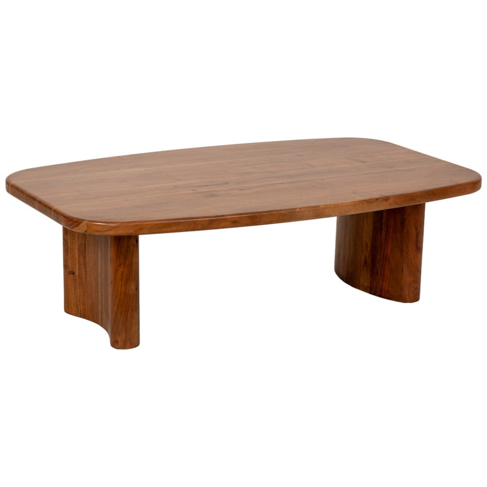 Wanderlust deco Couchtisch aus Holz, 130x80x40 cm (Höhe), Brauner style modern Braun Holz