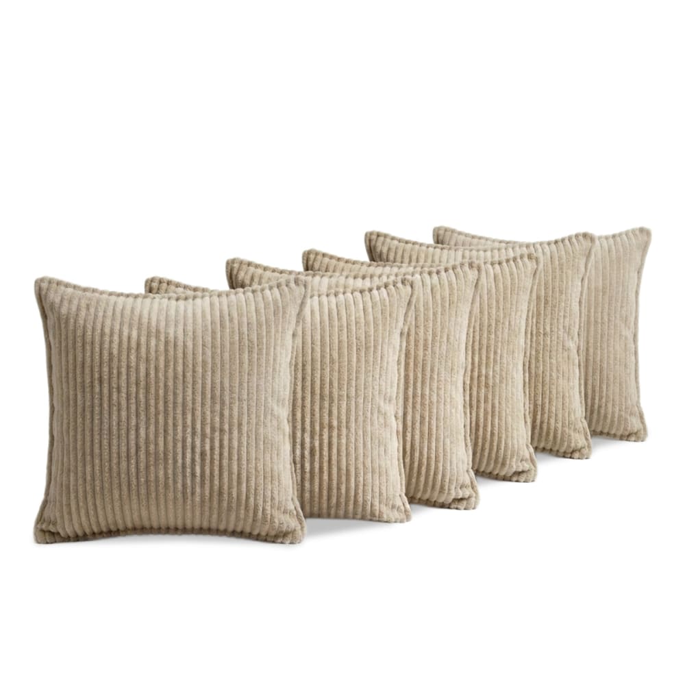 Lot de 6 coussins velours - 40x40