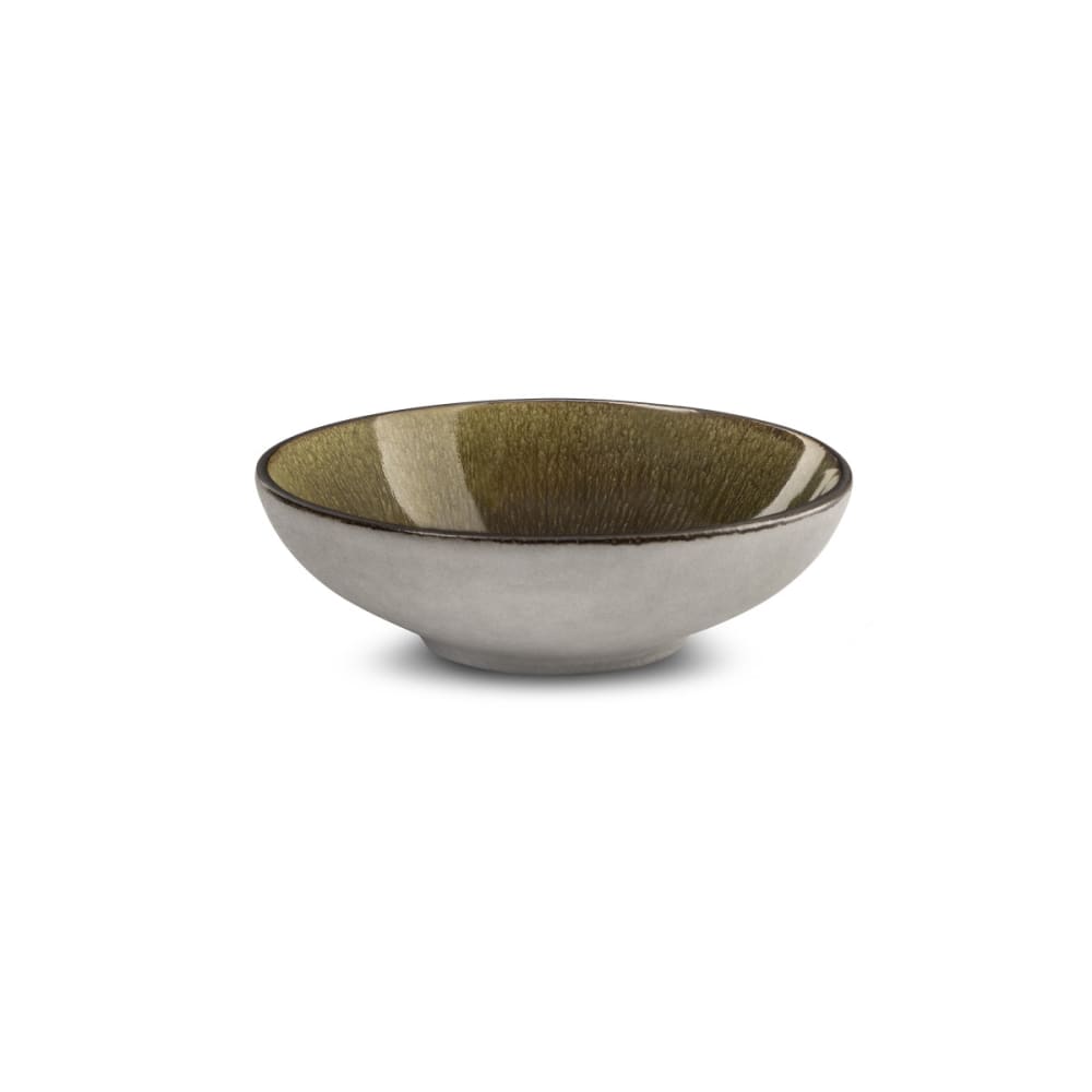 Coupelle grand modèle en grès vert olive