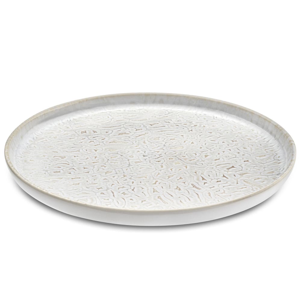 Assiette de présentation en Grès Beige texturé - Maisons du Monde
