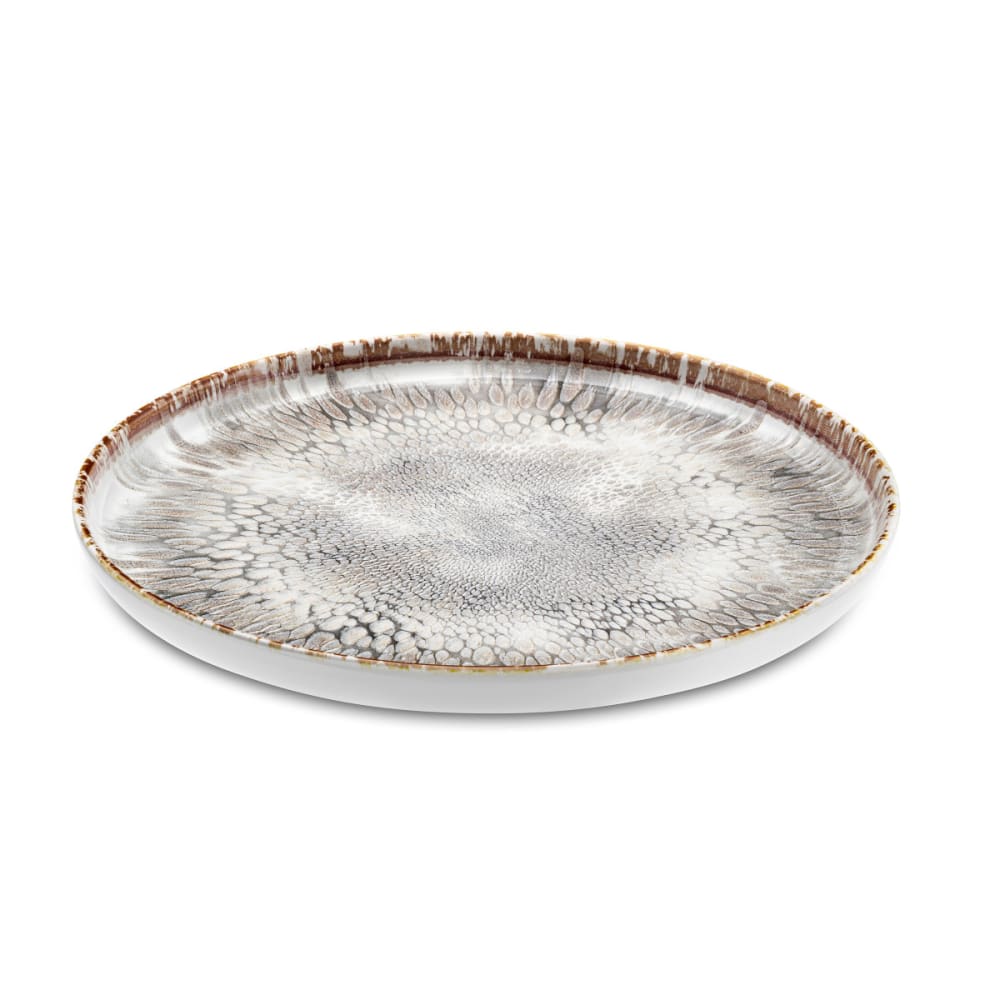 Assiette plate en Grès Gris texturé - Maisons du Monde