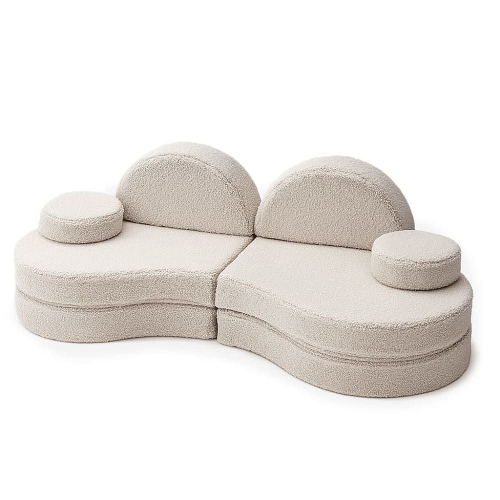 Canapé modulable enfant lunato en peluche 6 pcs Canapé modulable enfant lunato en peluche 6 pcs