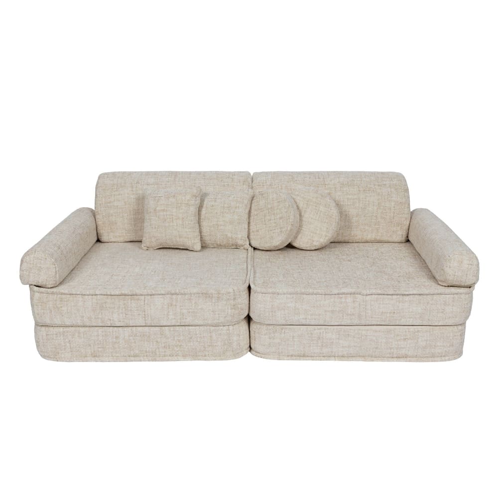 Canapé modulable enfant premium en tweed 10 pcs