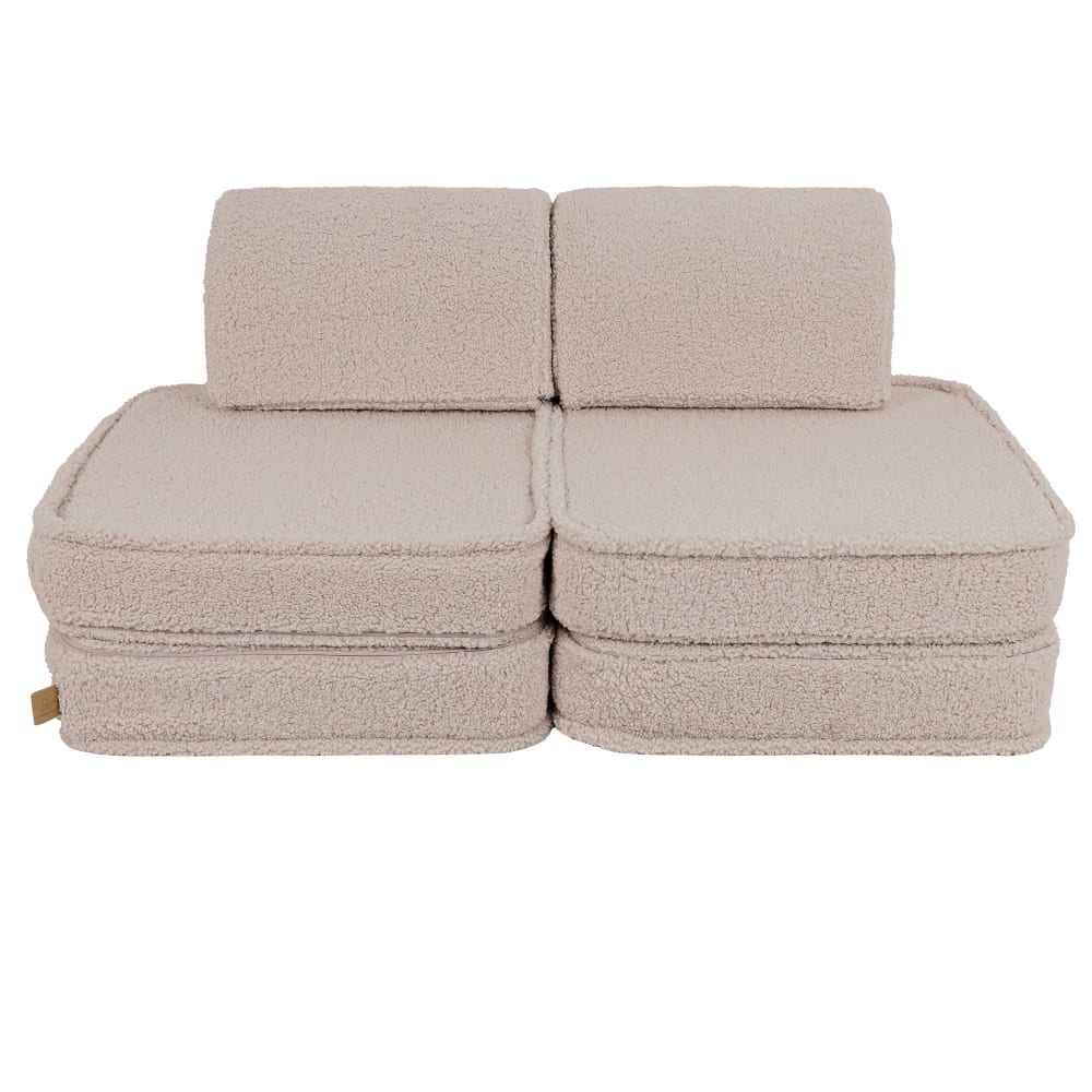 Canapé modulable enfant en peluche 4 pcs