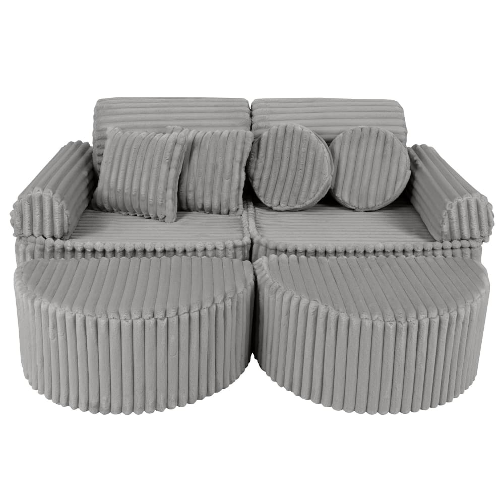 Canapé modulable enfant en velours côtelé 12 pcs