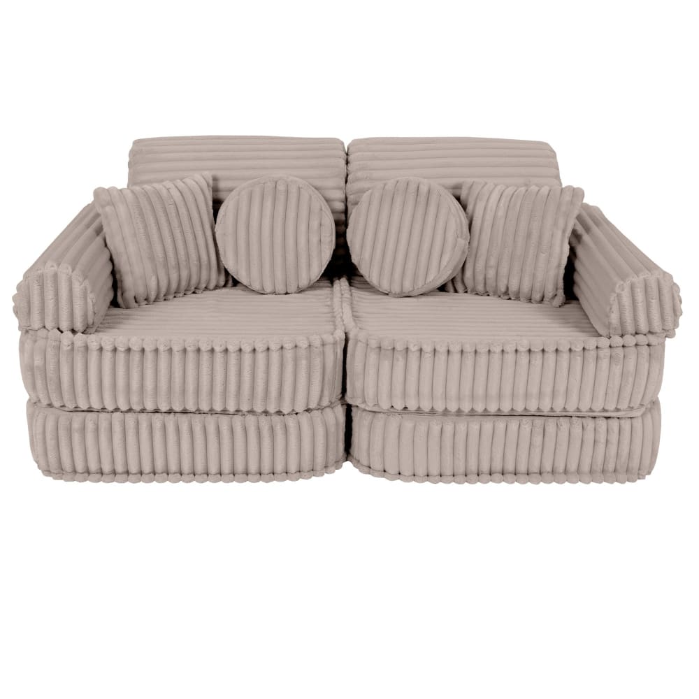 Canapé modulable enfant en velours côtelé 10 pcs