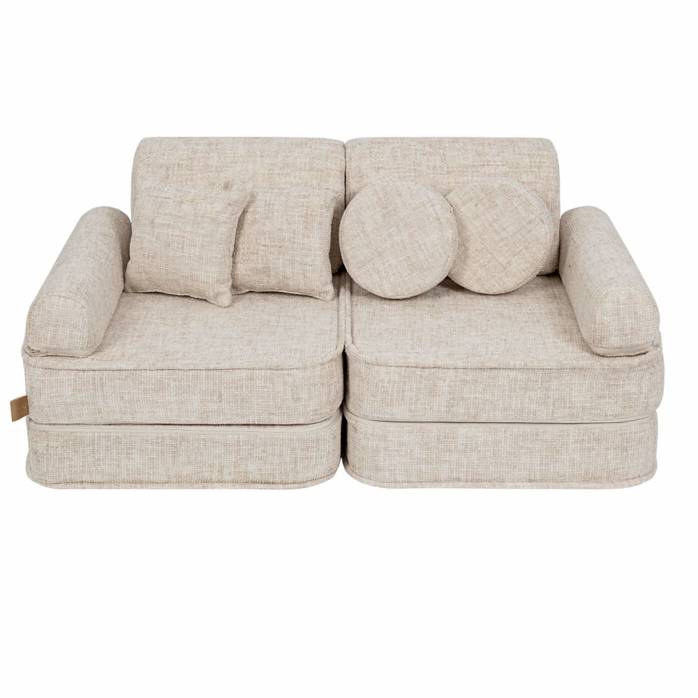 Canapé modulable enfant en tweed 10 pcs