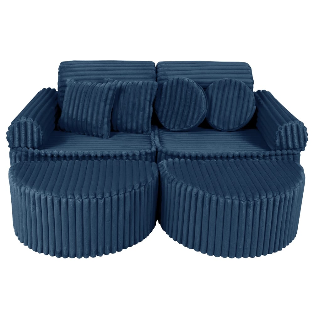 Canapé modulable enfant en velours côtelé 12 pcs Canapé modulable enfant en velours côtelé 12 pcs