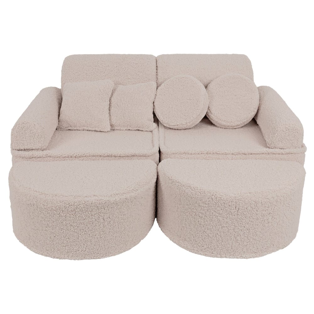 Canapé modulable enfant en peluche 12 pcs