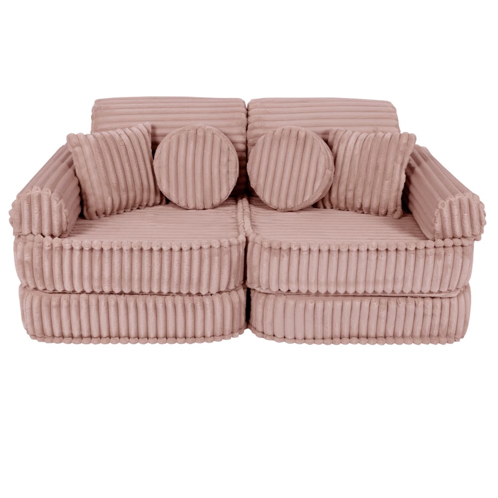 Canapé modulable enfant en velours côtelé 10 pcs