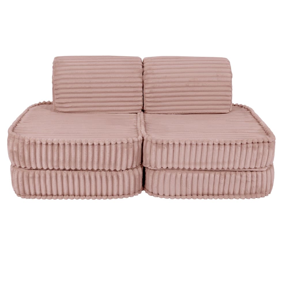 Canapé modulable enfant en velours côtelé 4 pcs