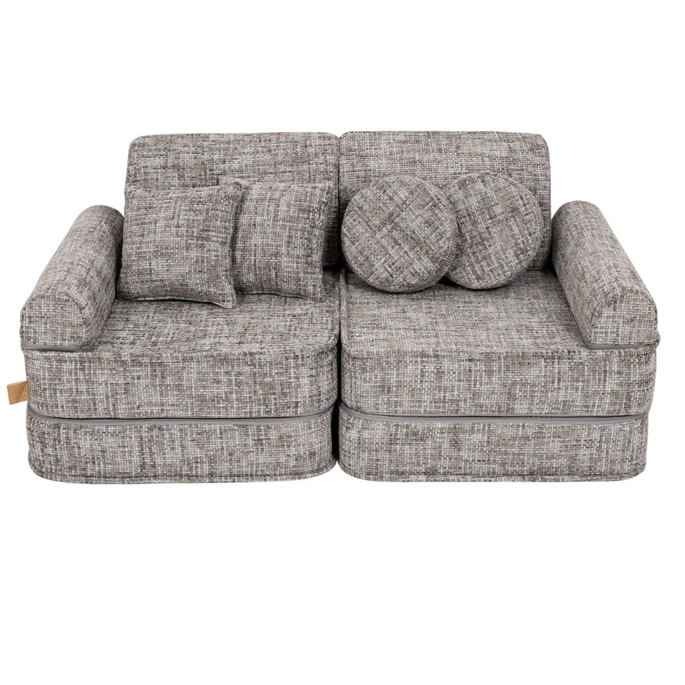 Canapé modulable enfant en tweed 10 pcs